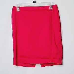 Express mini A-line red Christmas holiday work career skirt sz 6